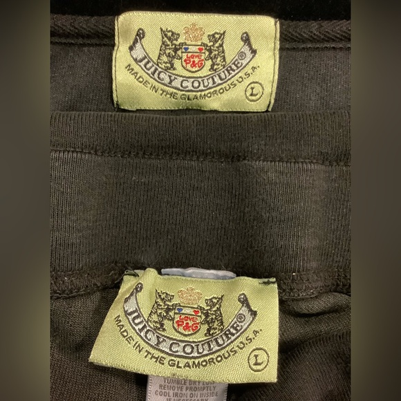 Juicy Couture 90s Velour Pants 32 x 32 Zip Up Hoodie Tracksuit - Picture 13 of 15